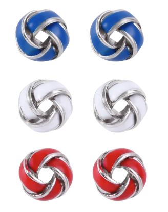 Set of 3 Knot Studs