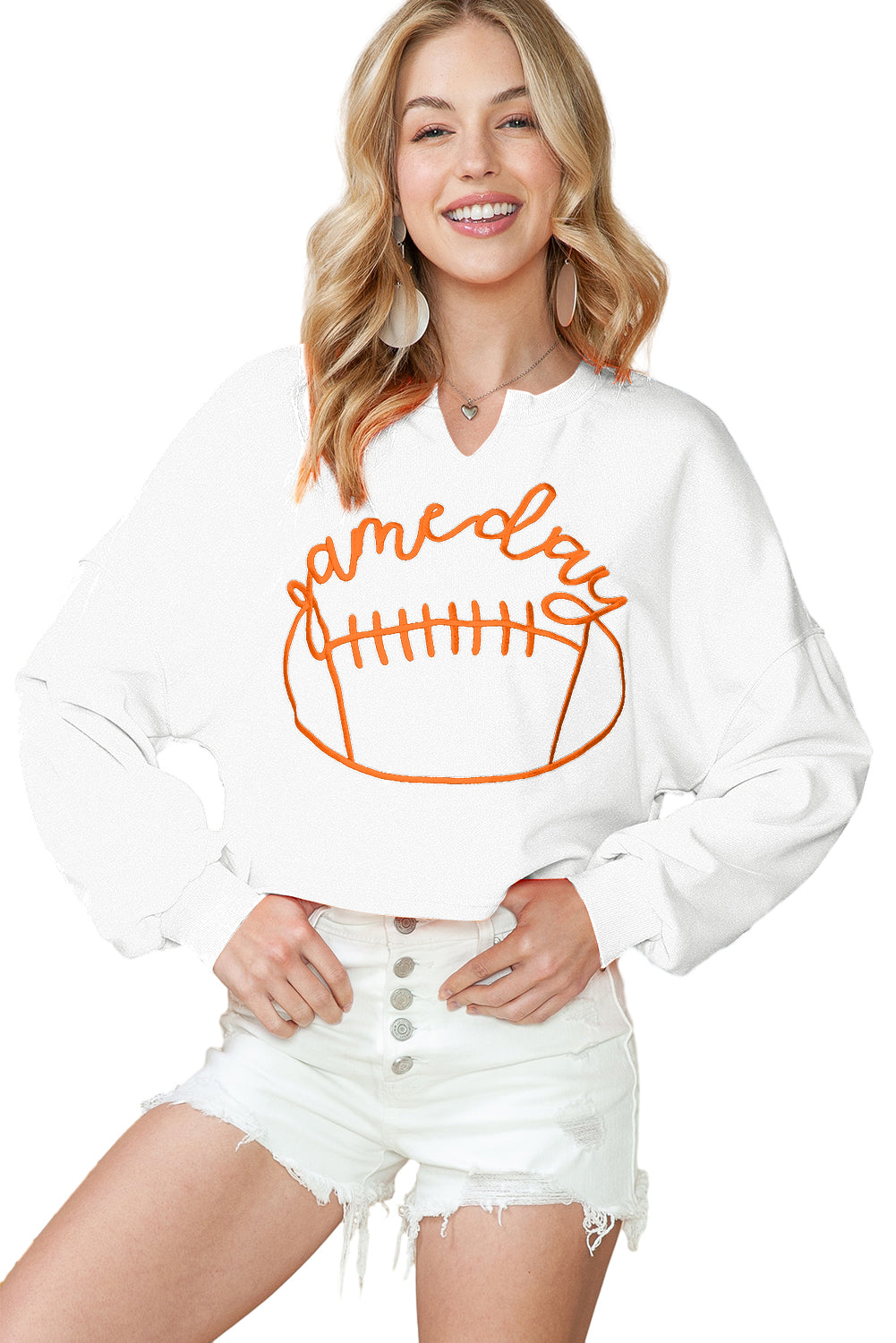 Game Day Cropped Sweatshirt