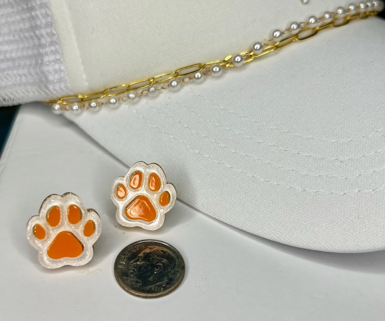 Paw Print  Acrylic Earrings