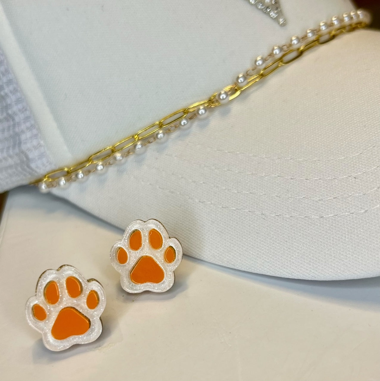 Paw Print  Acrylic Earrings