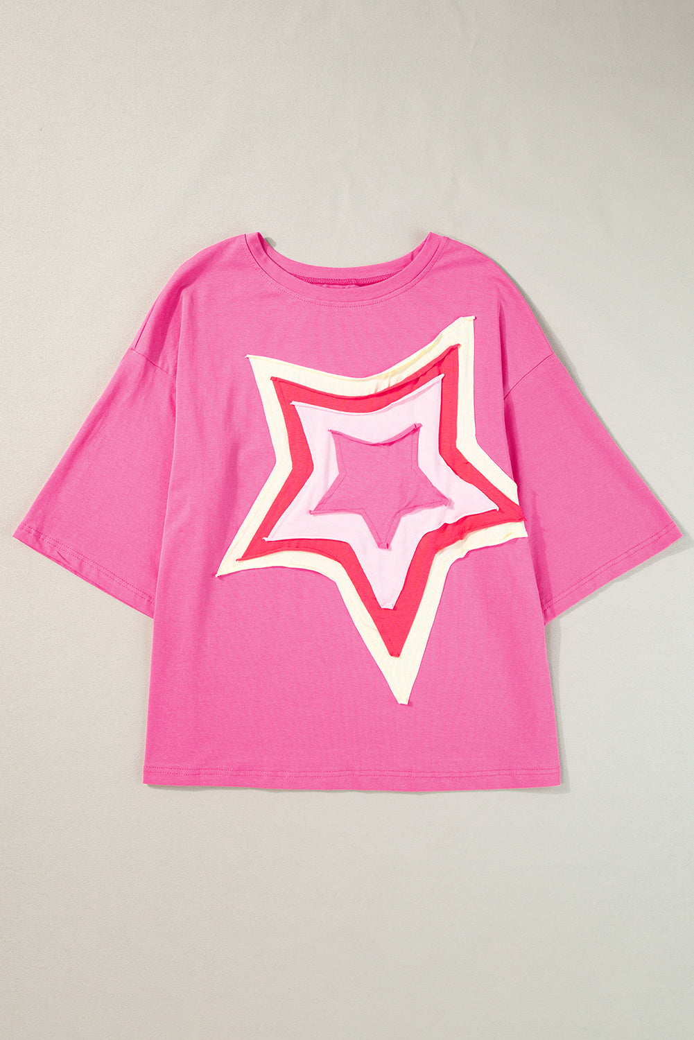 Star Half Sleeve Oversized Tee