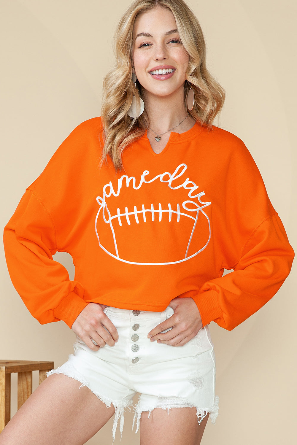 Game Day Cropped Sweatshirt