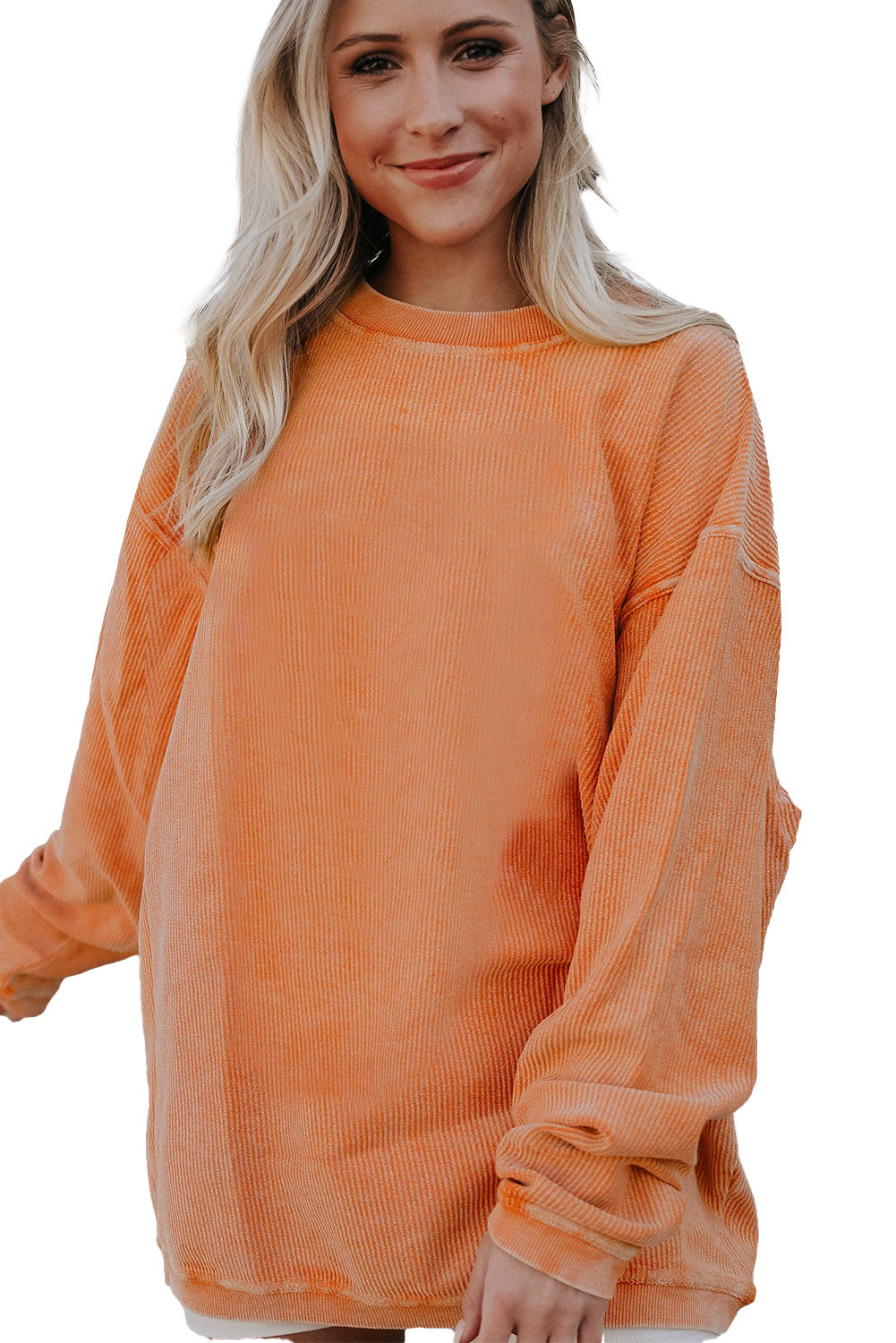 Ribbed Oversized Sweatshirt