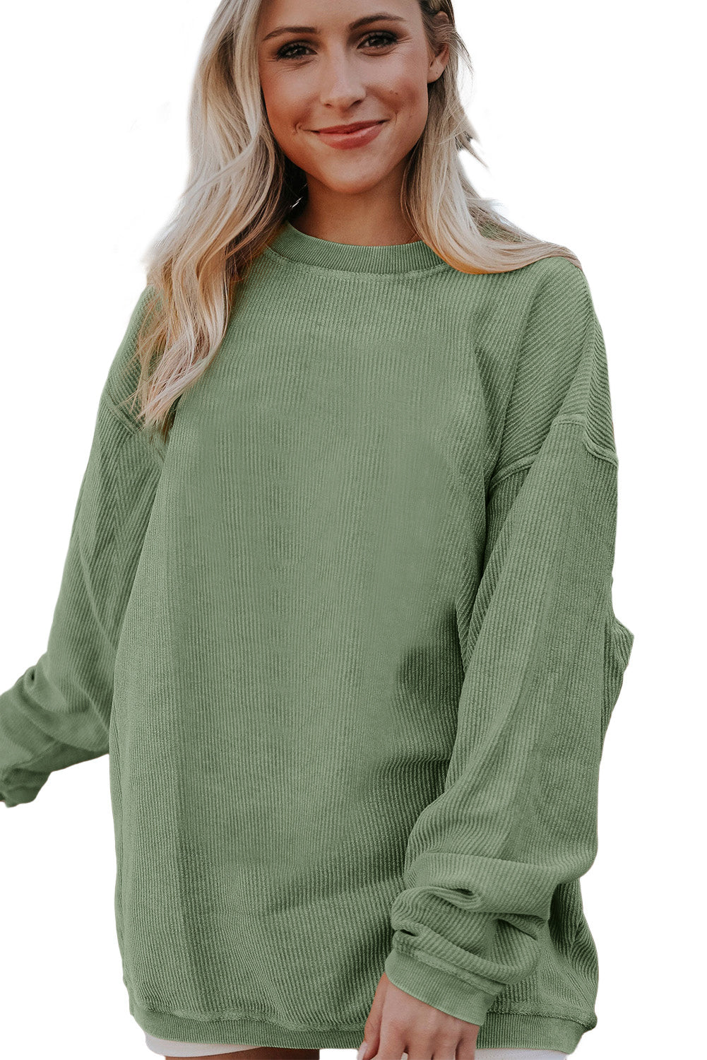 Ribbed Oversized Sweatshirt