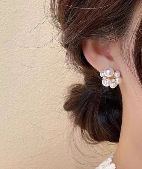 Pearl & Rhinestone Earrings