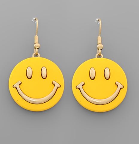 Smile Face Dangle Earrings