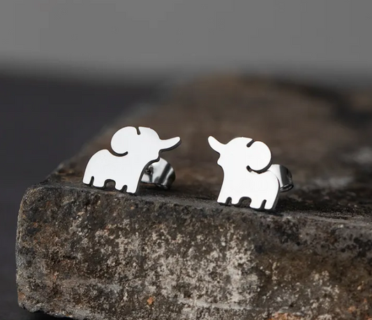 Micro Elephants Studs