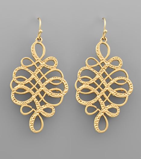 Filigree Rhombus Earrings