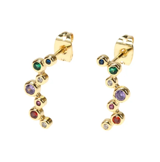 Micro Rainbow Studs