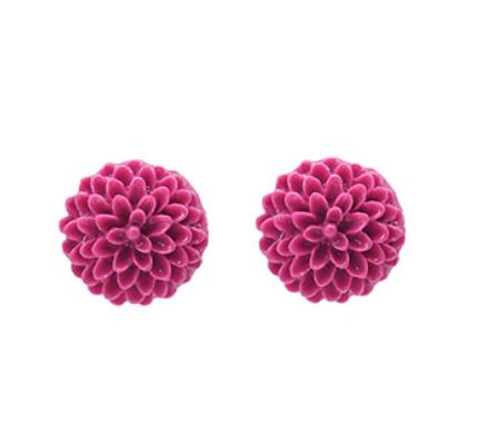 Dahlia Flower Studs