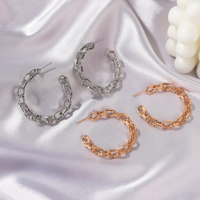 Retro Chain Link Hoops