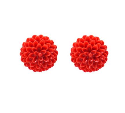 Dahlia Flower Studs