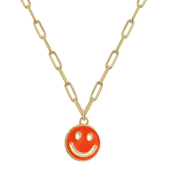 Smiley Face Necklace Small