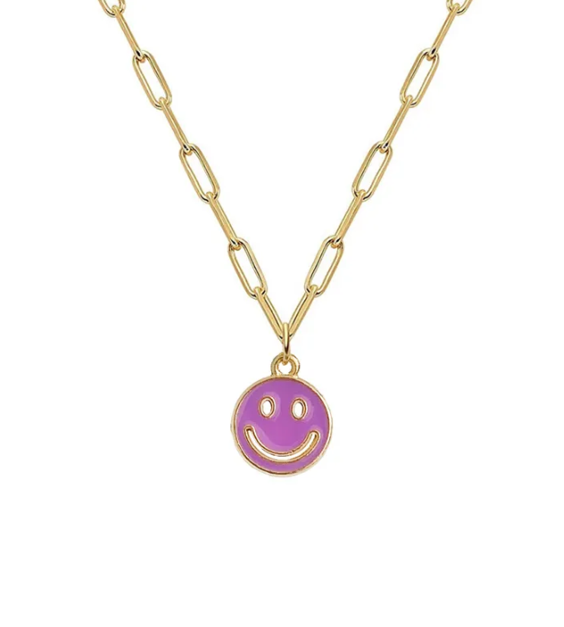 Smiley Face Necklace Small