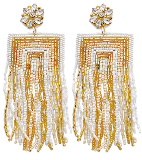 Beaded Tassel Earrings