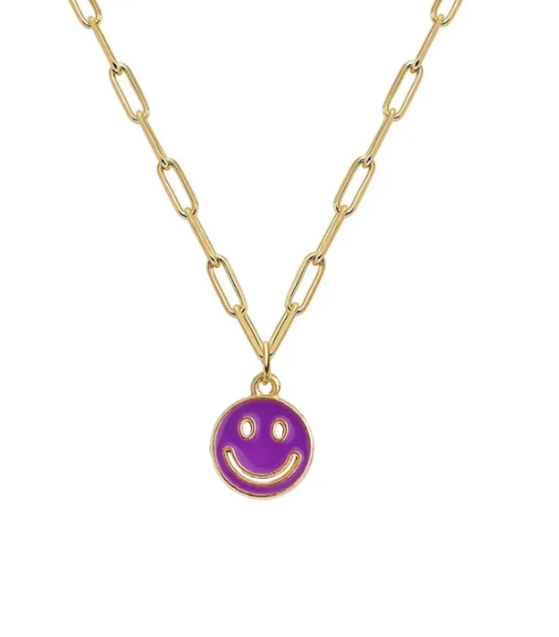 Smiley Face Necklace Small