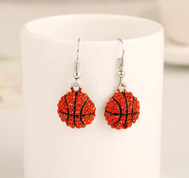 Rhinestone Sports Earrings