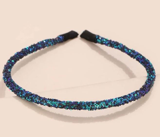 Multi Color Glitter Headband