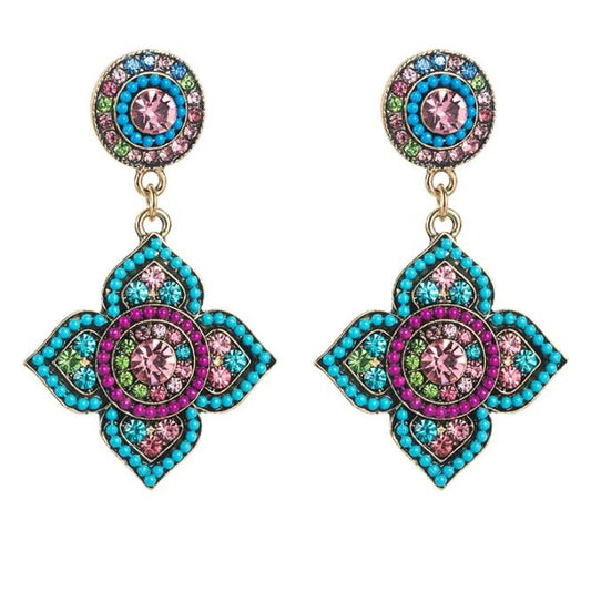 Bohemian Rhinestone Earrings