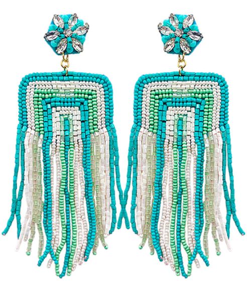 Beaded Tassel Earrings