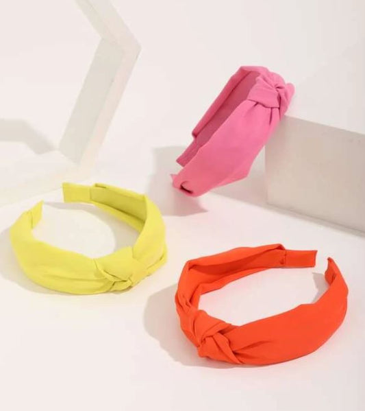Solid Knot Headband in Bright Colors