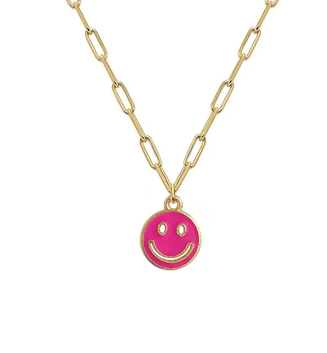 Smiley Face Necklace Small