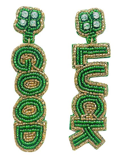 St. Patrick's GOOD LUCK Earrings