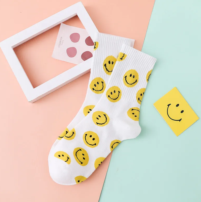 Retro Smiley Socks