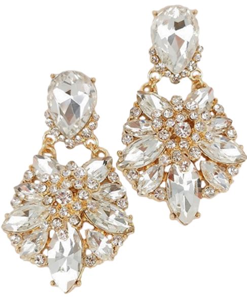 Marquise Flower Earrings