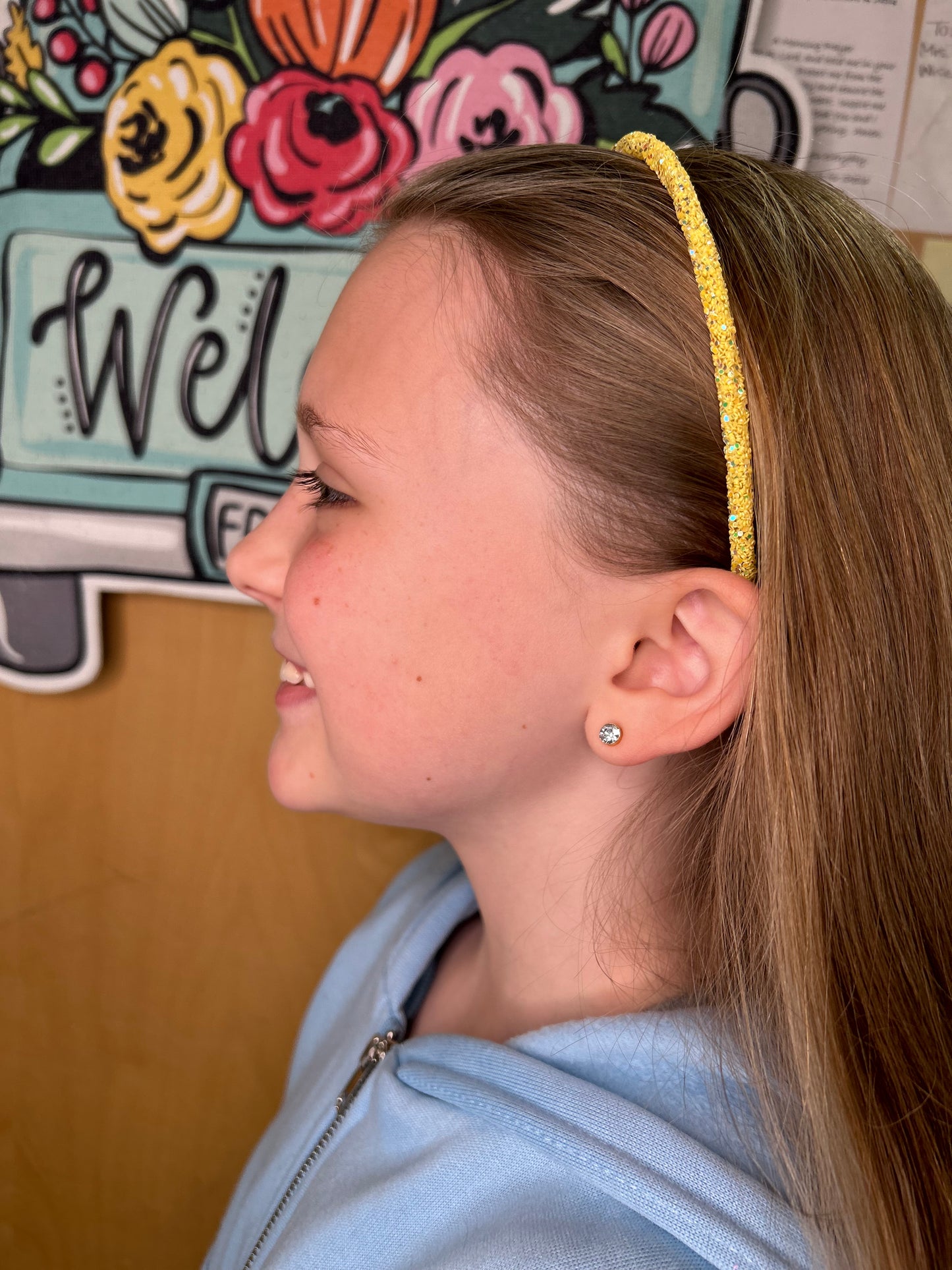 Multi Color Glitter Headband